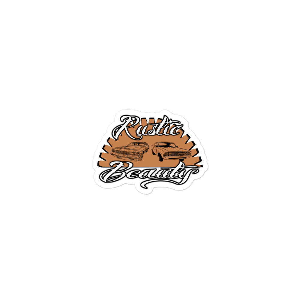 Rustic Beauty Logo Sticker