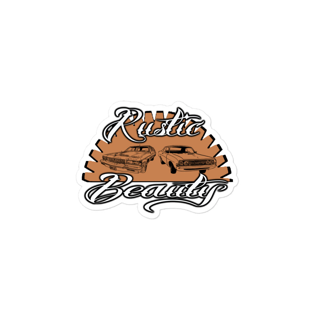 Rustic Beauty Logo Sticker